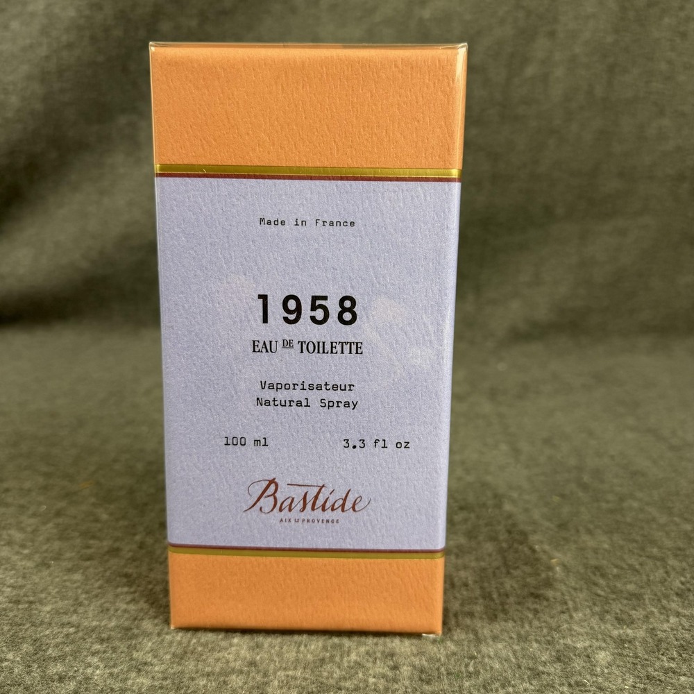 Bastide 1958 Eau De Toilette 3.3 Fl Oz Spray Made In France Sealed Bergamot